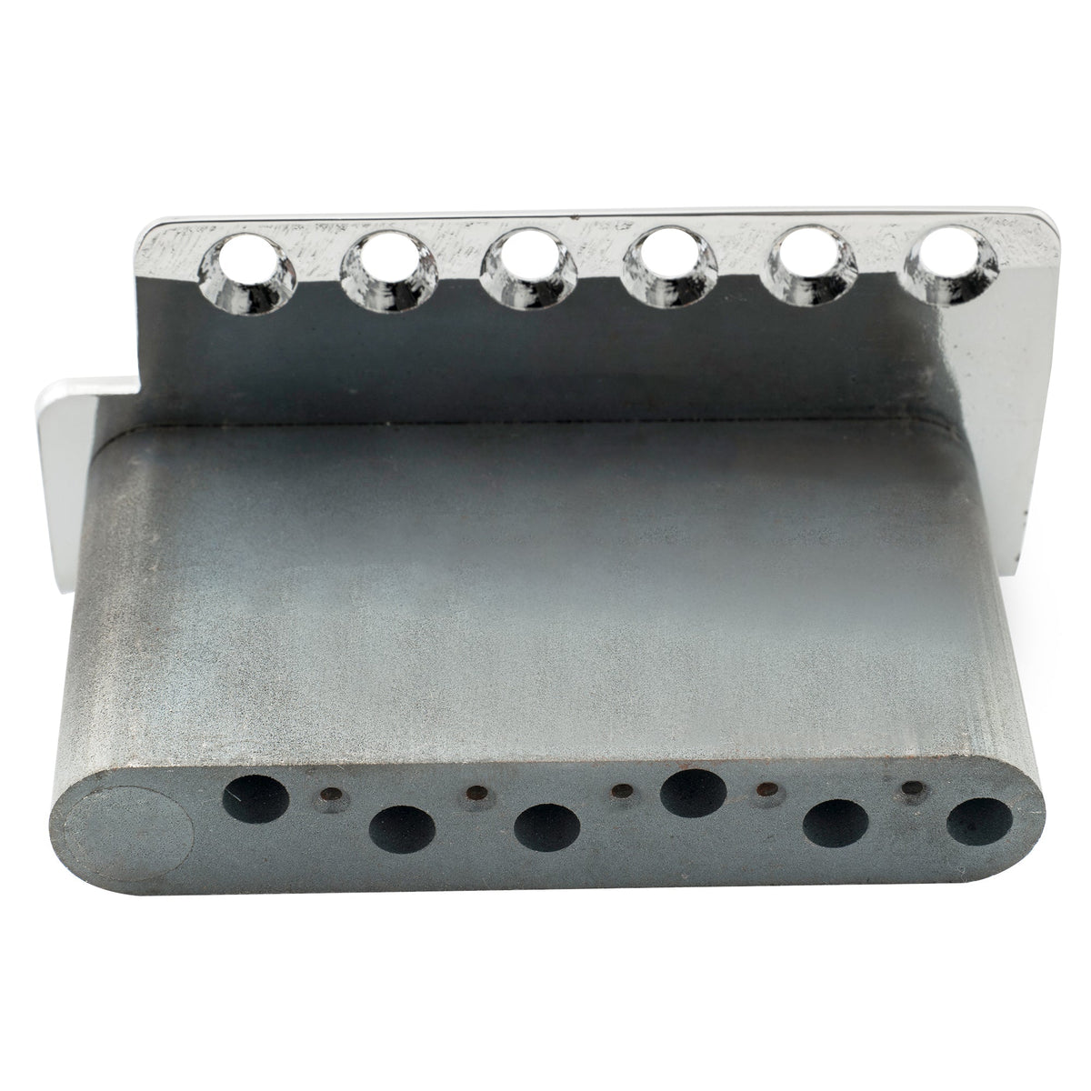 Wilkinson WVC-SB 54mm(2-1/8 inch) 6-Hole Vintage Steel Saddles Guitar Tremolo Bridge with Full Solid Steel Block for USA Vintage Strat and Japan Strat Style Electric Guitar
