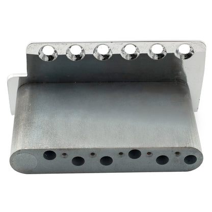 Wilkinson WVC-SB 54mm(2-1/8 inch) 6-Hole Vintage Steel Saddles Guitar Tremolo Bridge with Full Solid Steel Block for USA Vintage Strat and Japan Strat Style Electric Guitar