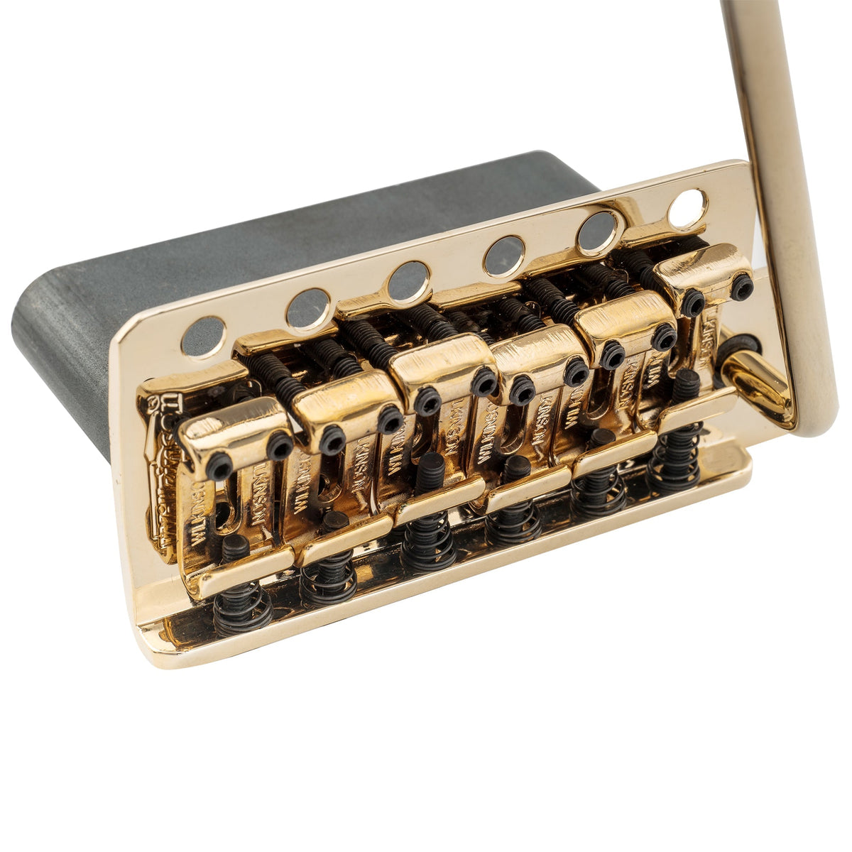 Wilkinson WVC-SB 54mm(2-1/8 inch) 6-Hole Vintage Steel Saddles Guitar Tremolo Bridge with Full Solid Steel Block for USA Vintage Strat and Japan Strat Style Electric Guitar