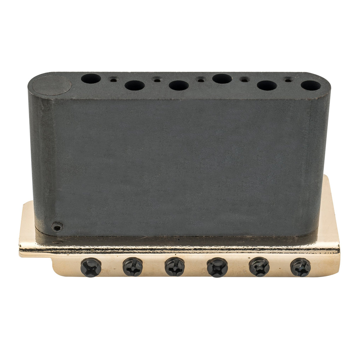 Wilkinson WVC-SB 54mm(2-1/8 inch) 6-Hole Vintage Steel Saddles Guitar Tremolo Bridge with Full Solid Steel Block for USA Vintage Strat and Japan Strat Style Electric Guitar