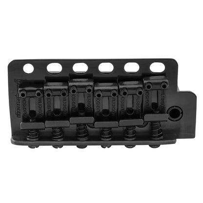 Wilkinson WV6-SB 54mm(2-1/8 inch) 5+1 Hole Vintage Steel Saddles Tremolo Bridge with Full Steel Block for Fender USA and Japan Strat Style Electric Guitar