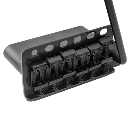 Wilkinson WV6-SB 54mm(2-1/8 inch) 5+1 Hole Vintage Steel Saddles Tremolo Bridge with Full Steel Block for Fender USA and Japan Strat Style Electric Guitar