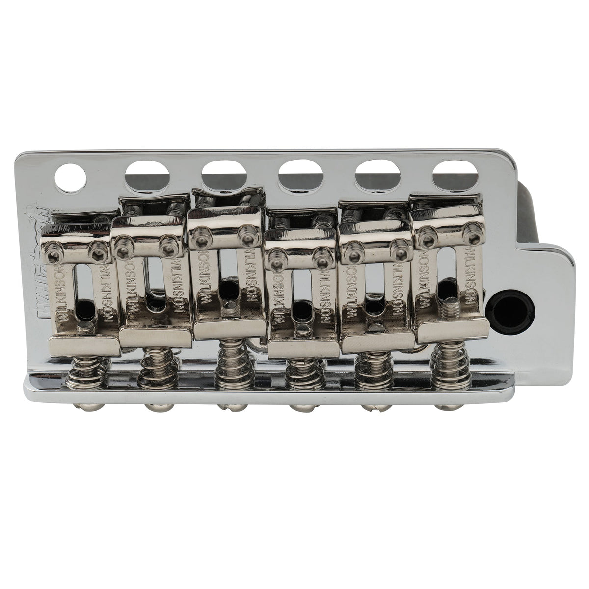 Wilkinson WV6-SB 54mm(2-1/8 inch) 5+1 Hole Vintage Steel Saddles Tremolo Bridge with Full Steel Block for Fender USA and Japan Strat Style Electric Guitar