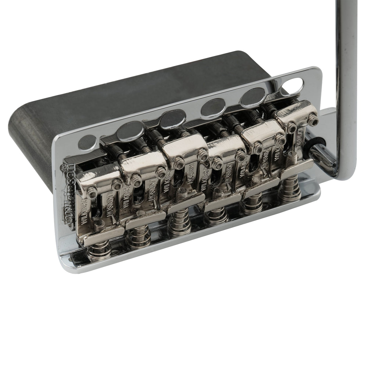 Wilkinson WV6-SB 54mm(2-1/8 inch) 5+1 Hole Vintage Steel Saddles Tremolo Bridge with Full Steel Block for Fender USA and Japan Strat Style Electric Guitar
