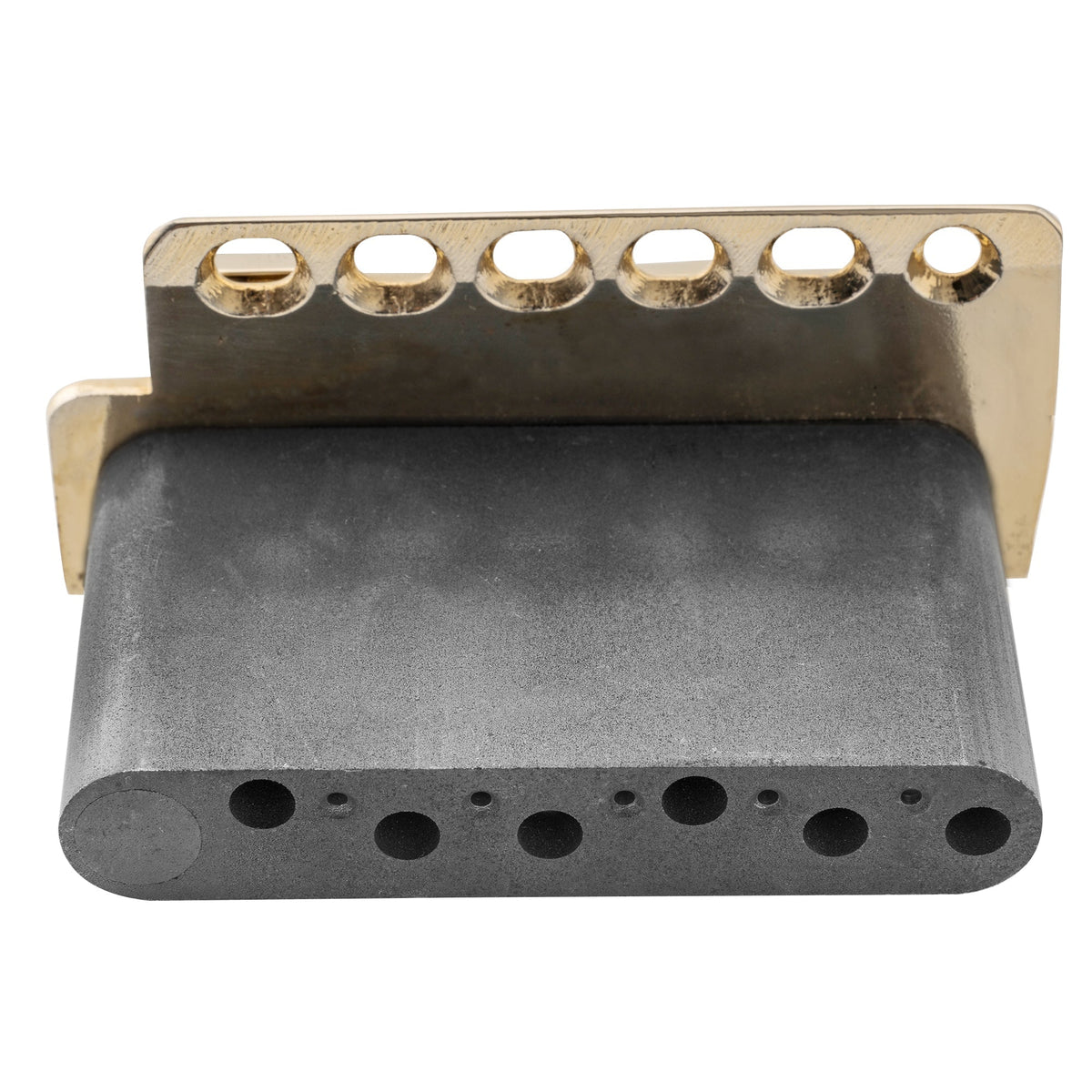 Wilkinson WV6-SB 54mm(2-1/8 inch) 5+1 Hole Vintage Steel Saddles Tremolo Bridge with Full Steel Block for Fender USA and Japan Strat Style Electric Guitar