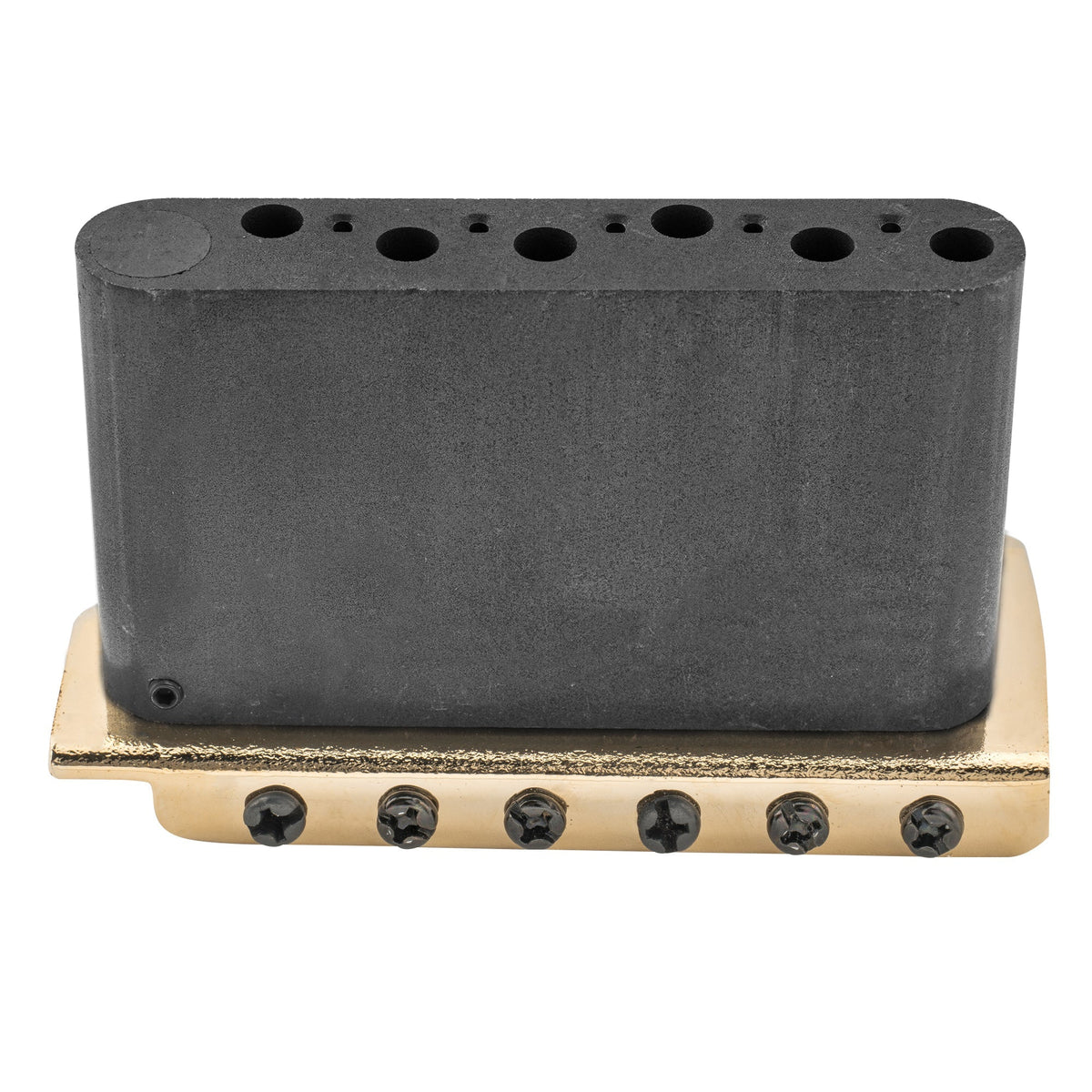 Wilkinson WV6-SB 54mm(2-1/8 inch) 5+1 Hole Vintage Steel Saddles Tremolo Bridge with Full Steel Block for Fender USA and Japan Strat Style Electric Guitar