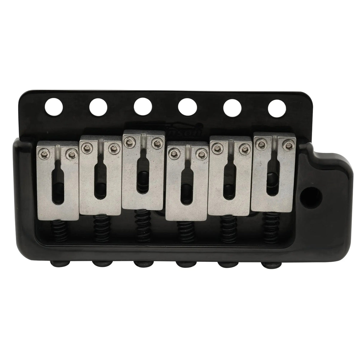 Wilkinson WVPC-SB 54mm(2-1/8 inch) Stainless Steel Saddles 6-Hole Guitar Tremolo Bridge with Full Solid Steel Block for Import Strat and Japan Strat Style Electric Guitar