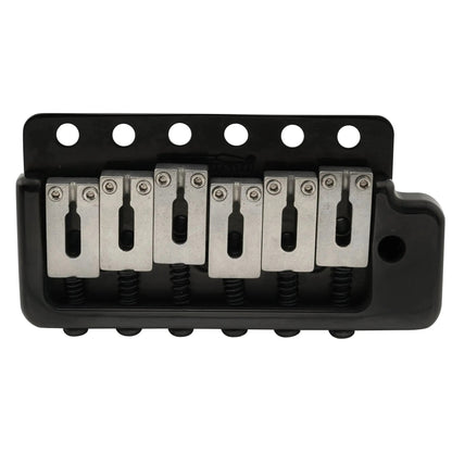 Wilkinson WVPC-SB 54mm(2-1/8 inch) Stainless Steel Saddles 6-Hole Guitar Tremolo Bridge with Full Solid Steel Block for Import Strat and Japan Strat Style Electric Guitar