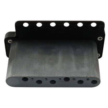 Wilkinson WVPC-SB 54mm(2-1/8 inch) Stainless Steel Saddles 6-Hole Guitar Tremolo Bridge with Full Solid Steel Block for Import Strat and Japan Strat Style Electric Guitar