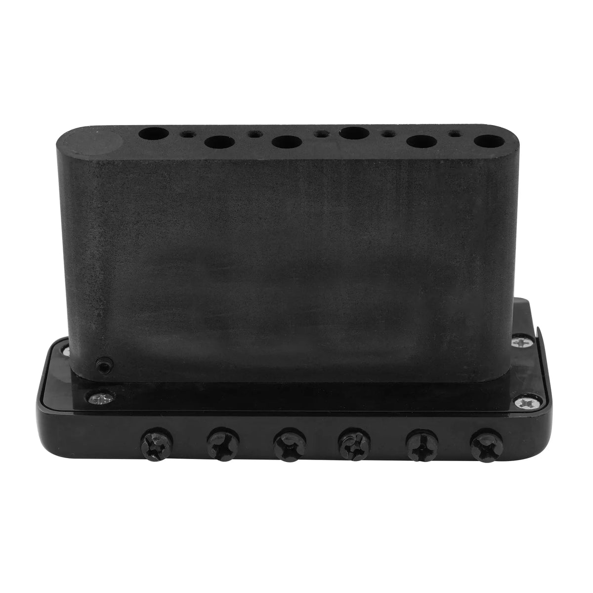 Wilkinson WVPC-SB 54mm(2-1/8 inch) Stainless Steel Saddles 6-Hole Guitar Tremolo Bridge with Full Solid Steel Block for Import Strat and Japan Strat Style Electric Guitar