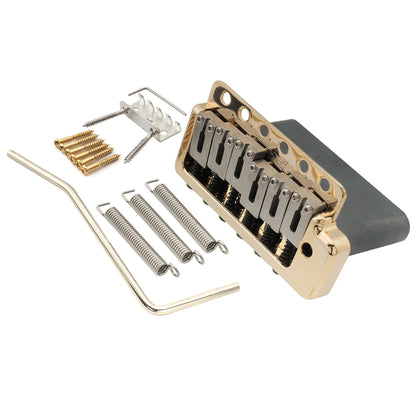 Wilkinson WVPC-SB 54mm(2-1/8 inch) Stainless Steel Saddles 6-Hole Guitar Tremolo Bridge with Full Solid Steel Block for Import Strat and Japan Strat Style Electric Guitar