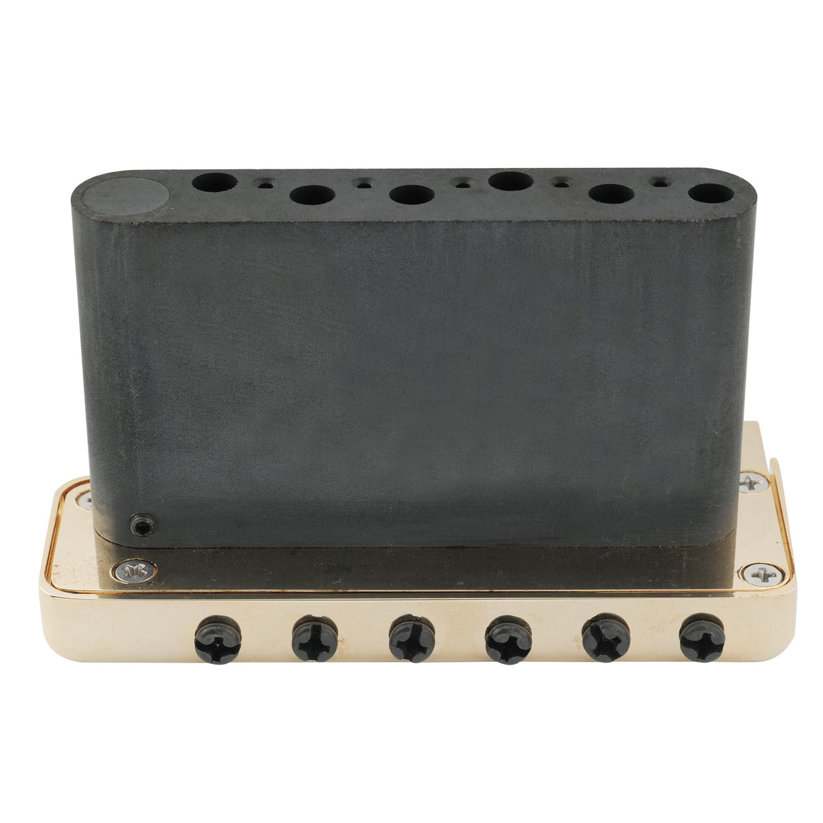 Wilkinson WVPC-SB 54mm(2-1/8 inch) Stainless Steel Saddles 6-Hole Guitar Tremolo Bridge with Full Solid Steel Block for Import Strat and Japan Strat Style Electric Guitar