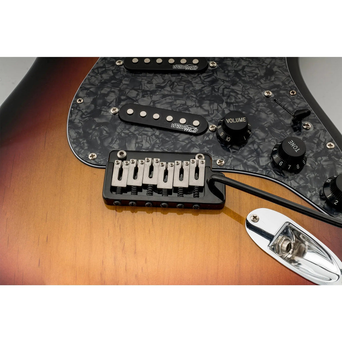 Wilkinson WVP2-SB 54mm 2-Point Stainless Steel Saddles Tremolo Bridge with Full Steel Block for Japan/Korea Import Strat Electric Guitar