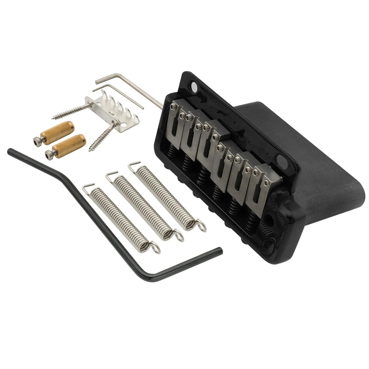 Wilkinson WVP2-SB 54mm 2-Point Stainless Steel Saddles Tremolo Bridge with Full Steel Block for Japan/Korea Import Strat Electric Guitar