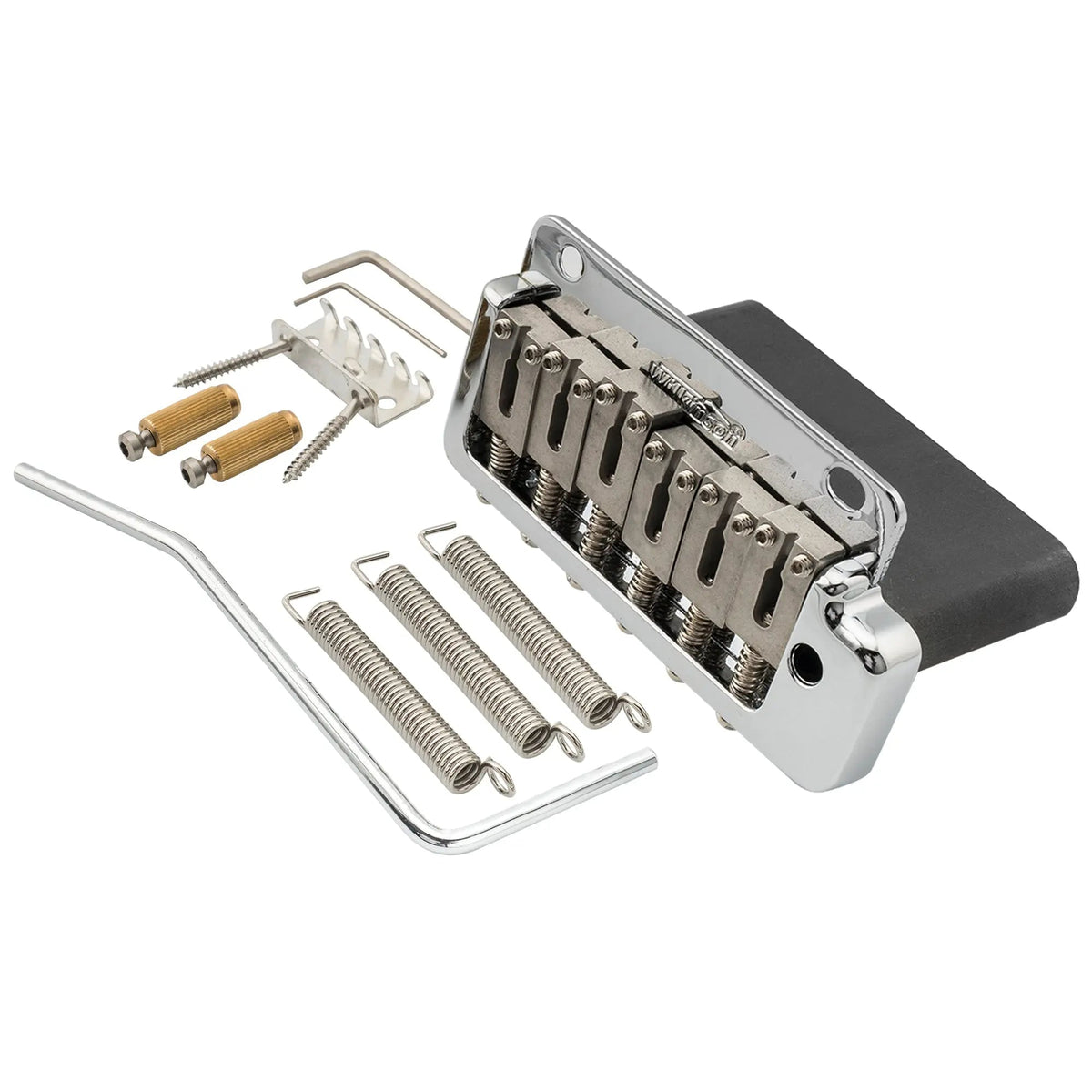 Wilkinson WVP2-SB 54mm 2-Point Stainless Steel Saddles Tremolo Bridge with Full Steel Block for Japan/Korea Import Strat Electric Guitar