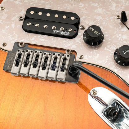 Wilkinson WVS50IIK 52.5mm(2-1/16 inch) 2-Point Tremolo Bridge with Stainless Steel Saddles for USA/Mexico/Japan/Korea Strat Electric Guitar