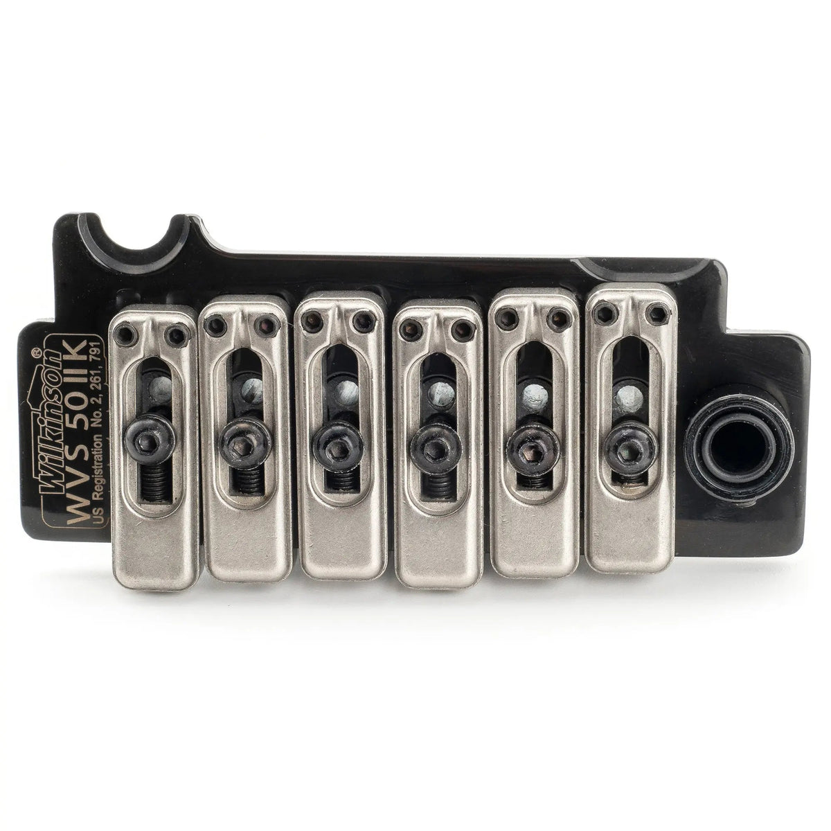 Wilkinson WVS50IIK 52.5mm(2-1/16 inch) 2-Point Tremolo Bridge with Stainless Steel Saddles for USA/Mexico/Japan/Korea Strat Electric Guitar
