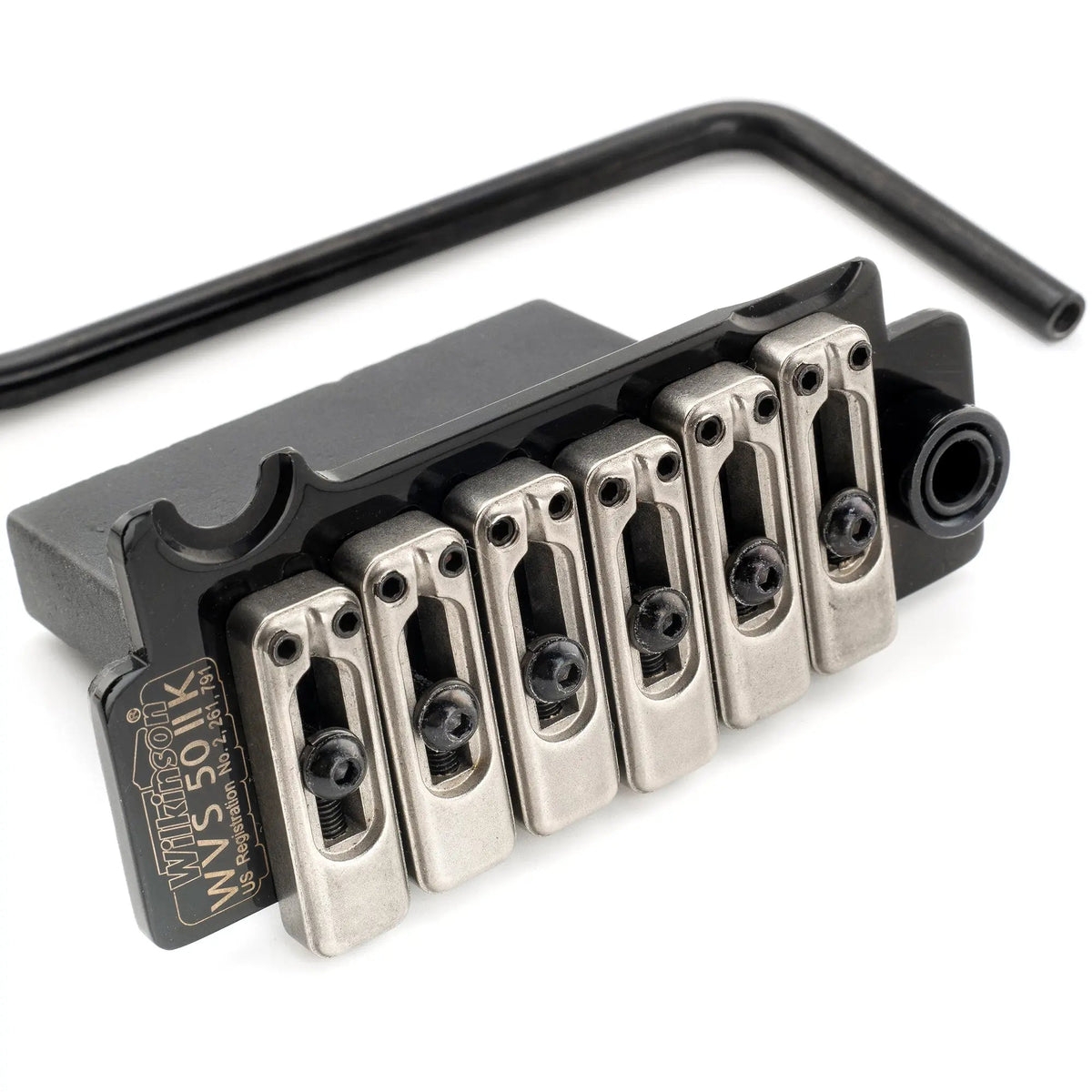 Wilkinson WVS50IIK 52.5mm(2-1/16 inch) 2-Point Tremolo Bridge with Stainless Steel Saddles for USA/Mexico/Japan/Korea Strat Electric Guitar