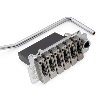 Wilkinson WVS50IIK 52.5mm(2-1/16 inch) 2-Point Tremolo Bridge with Stainless Steel Saddles for USA/Mexico/Japan/Korea Strat Electric Guitar