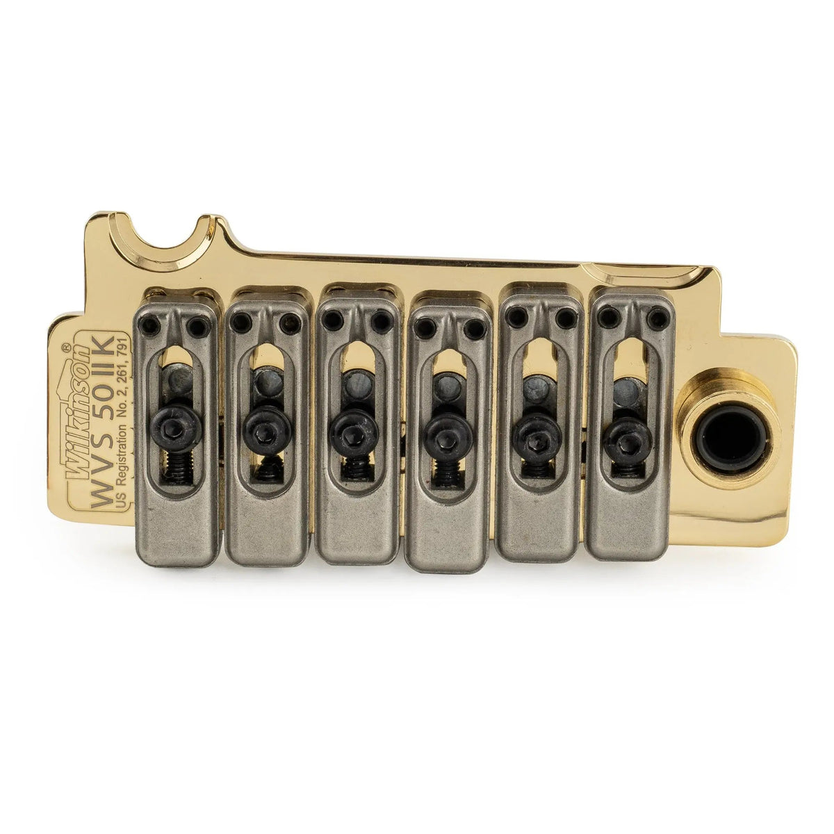 Wilkinson WVS50IIK 52.5mm(2-1/16 inch) 2-Point Tremolo Bridge with Stainless Steel Saddles for USA/Mexico/Japan/Korea Strat Electric Guitar