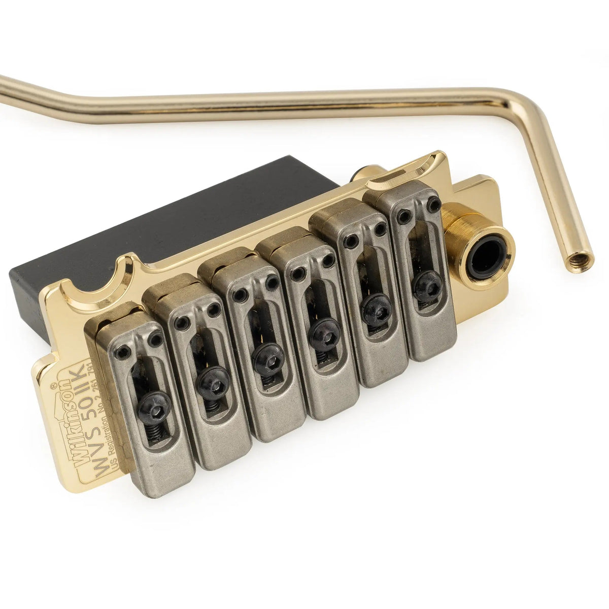 Wilkinson WVS50IIK 52.5mm(2-1/16 inch) 2-Point Tremolo Bridge with Stainless Steel Saddles for USA/Mexico/Japan/Korea Strat Electric Guitar