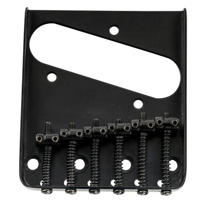 Musiclily Pro BT001 54mm String Spacing 6 Saddles Ash Tray Bridge for Tele Style Electric Guitar