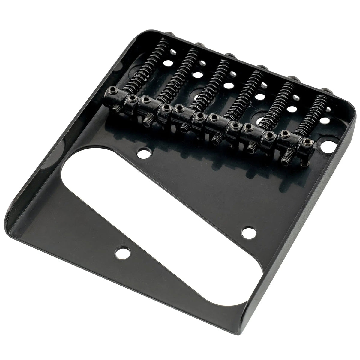 Musiclily Pro BT001 54mm String Spacing 6 Saddles Ash Tray Bridge for Tele Style Electric Guitar