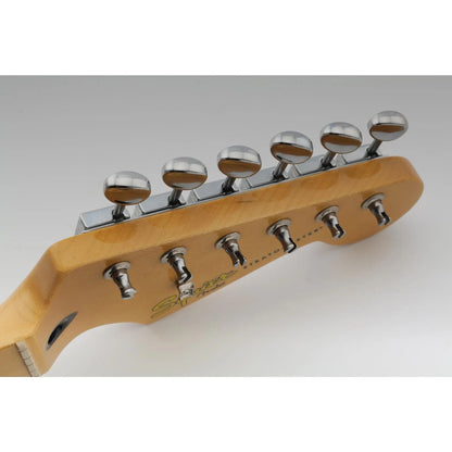 Wilkinson Deluxe Vintage 6-on-a-strip In line Split Shaft Tuners Tuning Pegs Keys Machine Heads Set for Squier/Fender Classic Vibe Strat/Tele Style Guitar