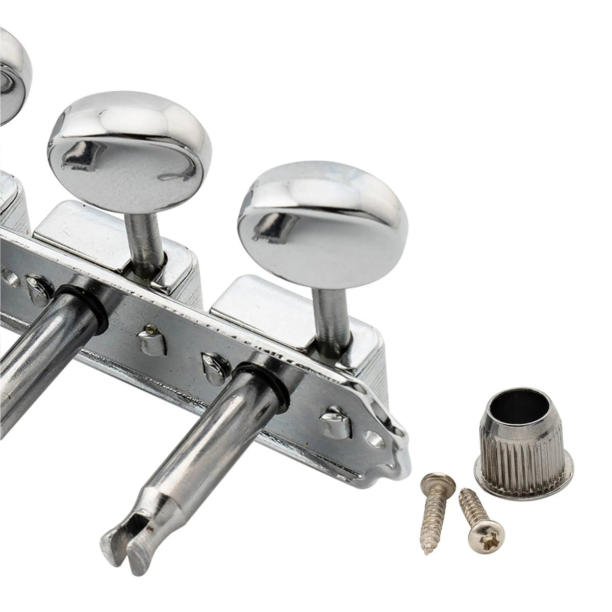 Wilkinson Deluxe Vintage 6-on-a-strip In line Split Shaft Tuners Tuning Pegs Keys Machine Heads Set for Squier/Fender Classic Vibe Strat/Tele Style Guitar