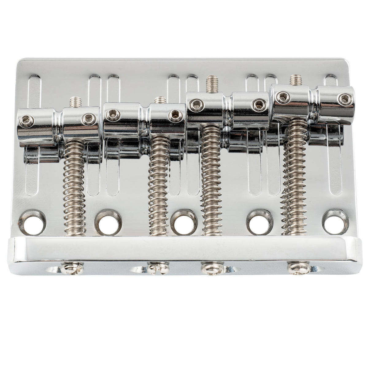 Musiclily Pro BB003 57mm (2-1/4 inch) String Spacing Heavy Duty 4-String Bass Bridge Assembly