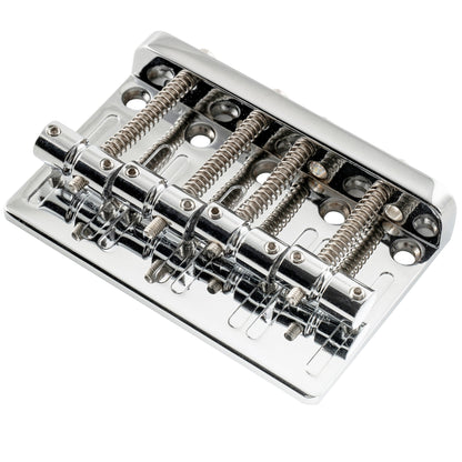 Musiclily Pro BB003 57mm (2-1/4 inch) String Spacing Heavy Duty 4-String Bass Bridge Assembly