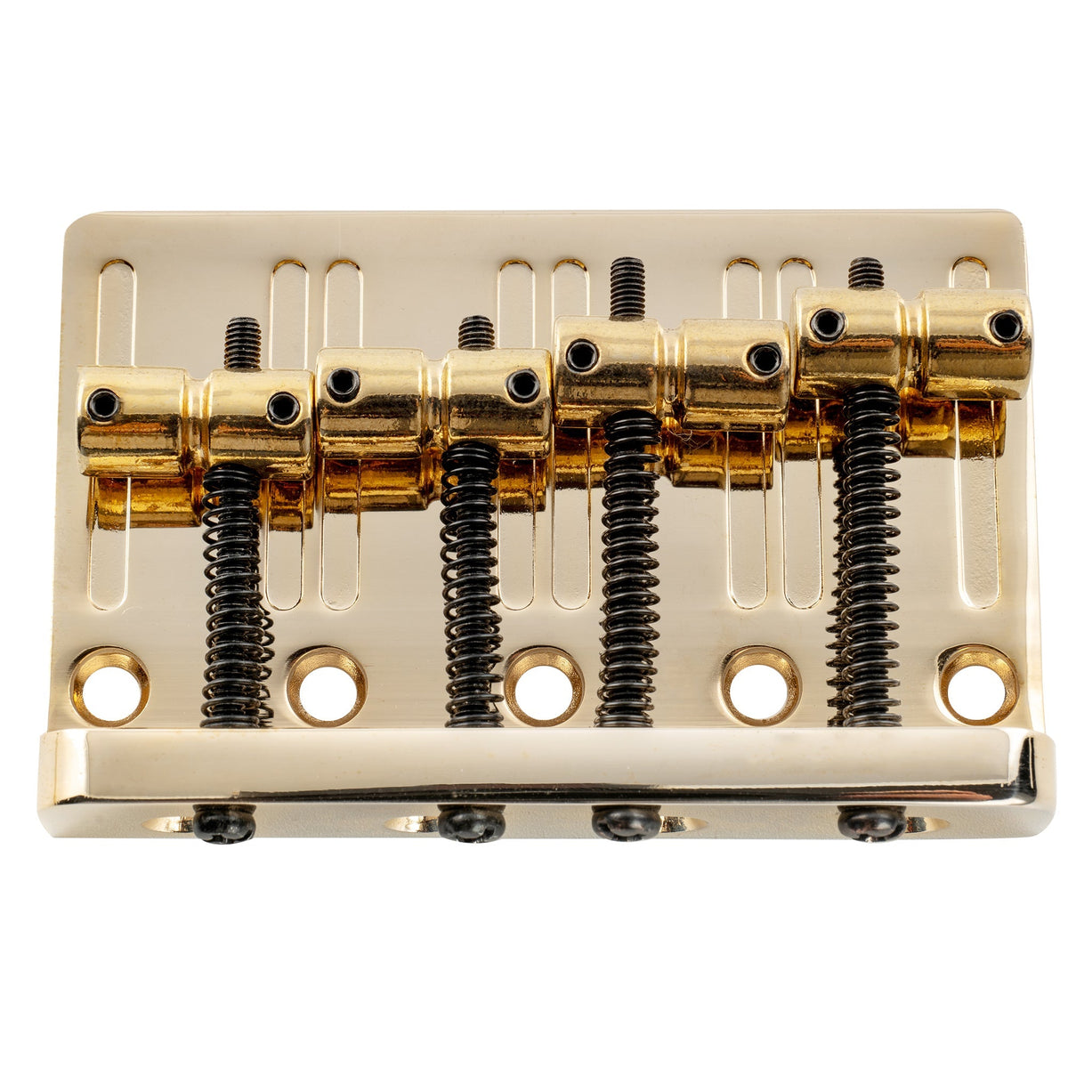 Musiclily Pro BB003 57mm (2-1/4 inch) String Spacing Heavy Duty 4-String Bass Bridge Assembly