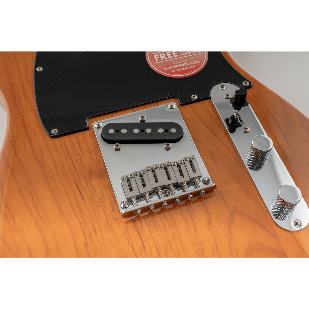 Musiclily Pro BT003 54mm String Spacing Modern Bridge with 6pcs SUS Stainless Steel Saddles for Fender Squier Tele Style Electric Guitar