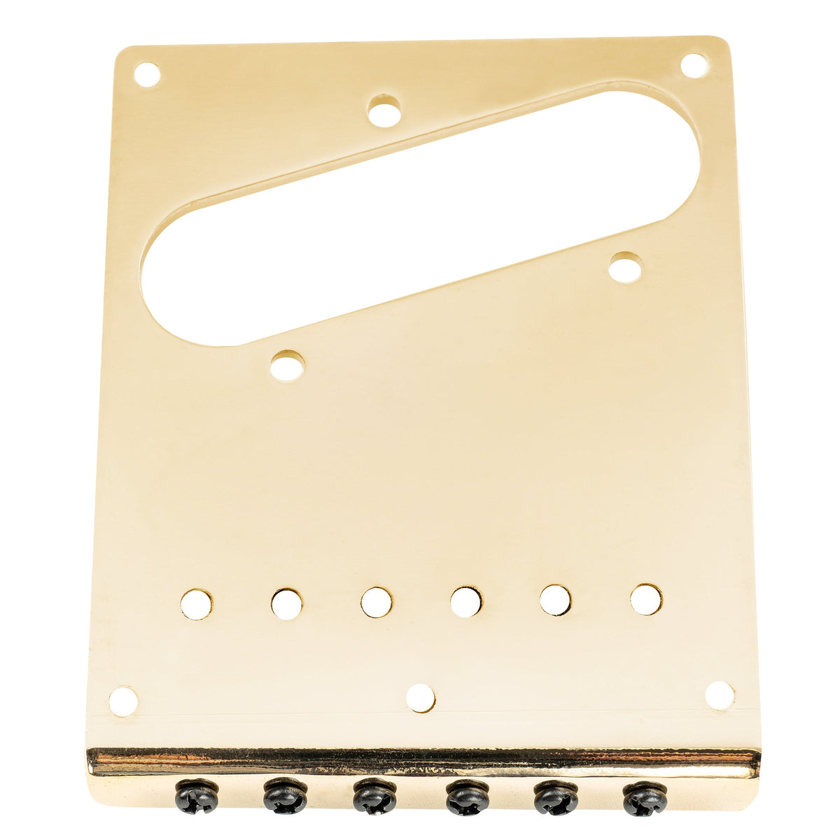 Musiclily Pro BT003 54mm String Spacing Modern Bridge with 6pcs SUS Stainless Steel Saddles for Fender Squier Tele Style Electric Guitar