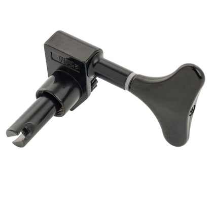 Wilkinson Single 20:1 Ratio Open Gear Machine Head Treble Side Tuner Tuning Peg Key with Y-Style Button for Electric Bass