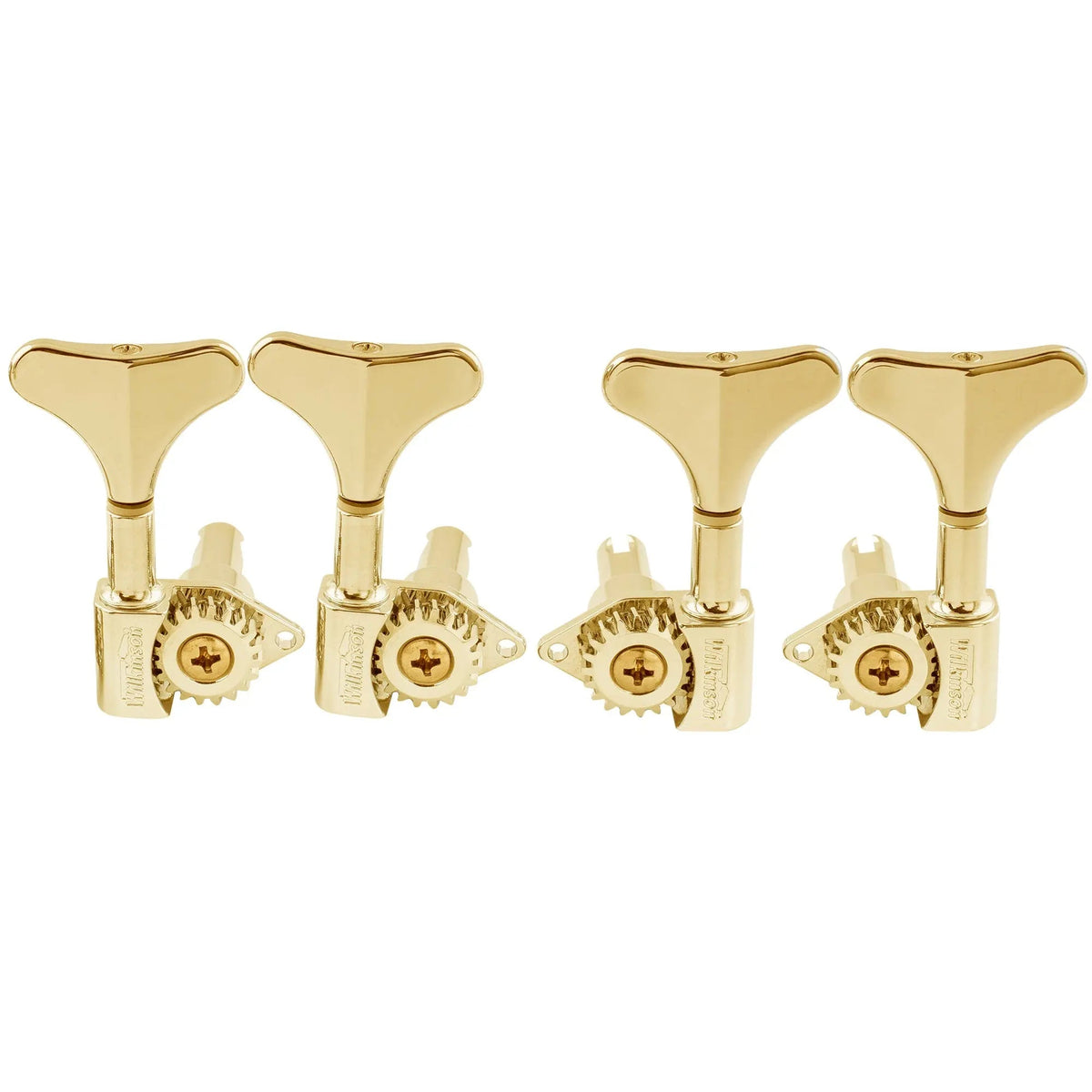 Wilkinson 2R2L 20:1 Ratio Open Gear Machine Heads for Ibanez Style Electric Bass Tuners Bass Tuning Pegs Keys