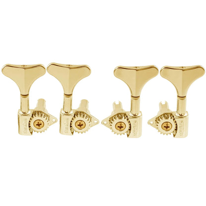 Wilkinson 2R2L 20:1 Ratio Open Gear Machine Heads for Ibanez Style Electric Bass Tuners Bass Tuning Pegs Keys