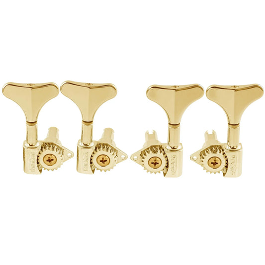 Wilkinson 2R2L 20:1 Ratio Open Gear Machine Heads for Ibanez Style Electric Bass Tuners Bass Tuning Pegs Keys