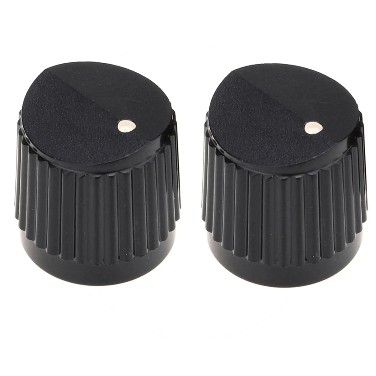 Musiclily Pro Universal Fitting Metric Size Plastic Bevel Top Knobs for Guitar or Bass Steinberger Style, Set of 2