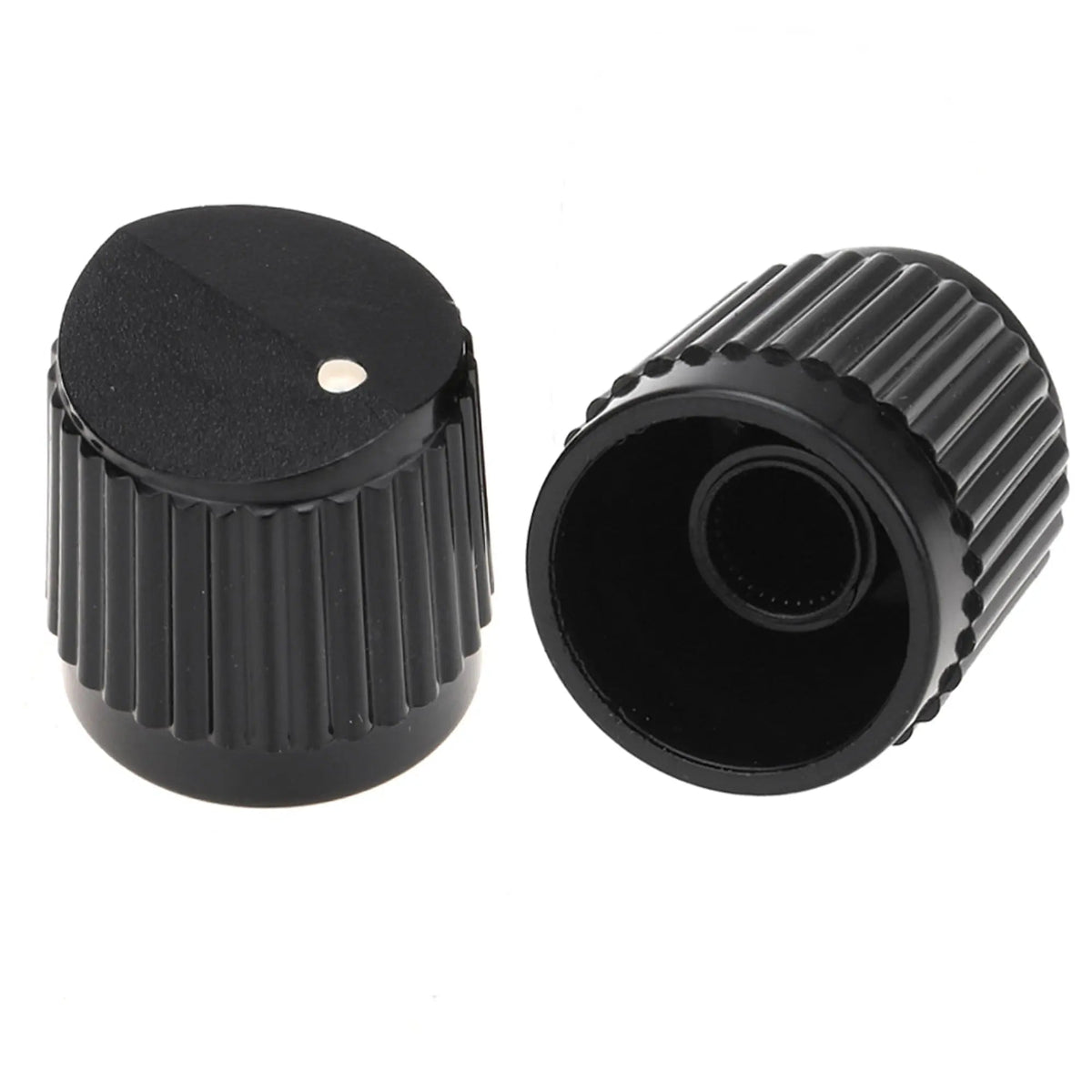 Musiclily Pro Universal Fitting Metric Size Plastic Bevel Top Knobs for Guitar or Bass Steinberger Style, Set of 2