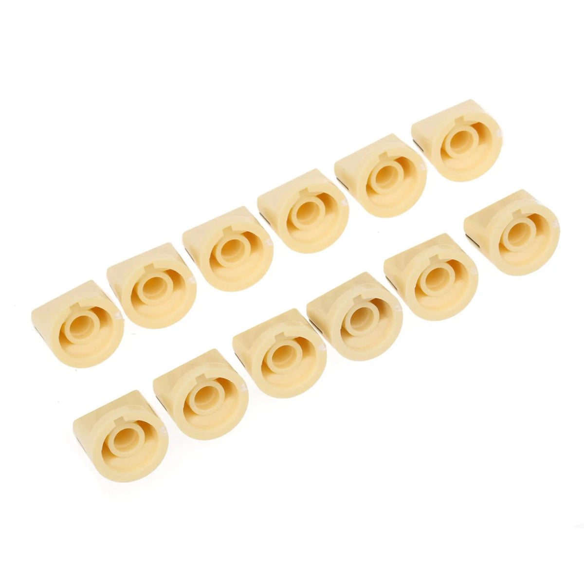 Musiclily Pro Universal Fitting Plastic Knobs for Guitar Bass AMP Effect Pedal Amplifier, Set of 12