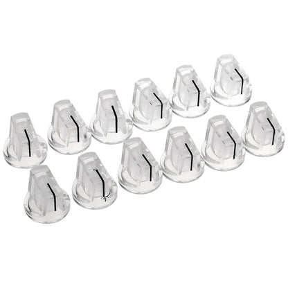 Musiclily Pro Universal Fitting Plastic Knobs for Guitar Bass AMP Effect Pedal Amplifier, Set of 12