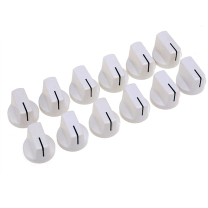 Musiclily Pro Universal Fitting Plastic Knobs for Guitar Bass AMP Effect Pedal Amplifier, Set of 12