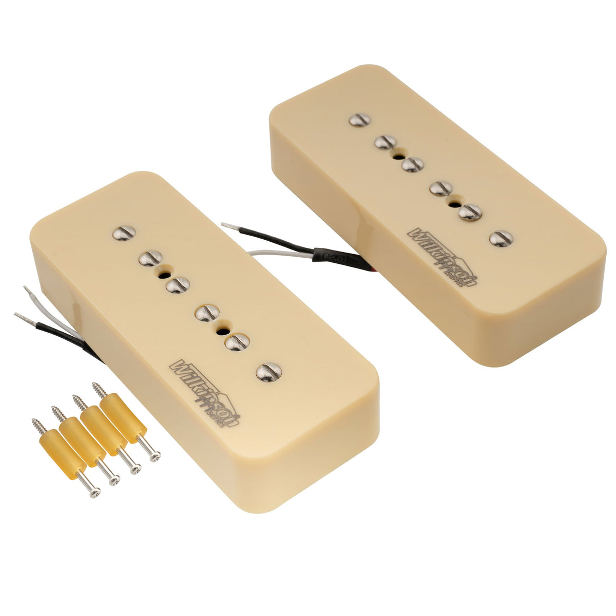 Wilkinson M Series Alnico 5 P90 Soapbar Pickups Neck and Bridge Set for LP SG Style Electric Guitar