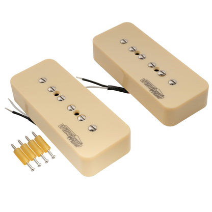 Wilkinson M Series Alnico 5 P90 Soapbar Pickups Neck and Bridge Set for LP SG Style Electric Guitar