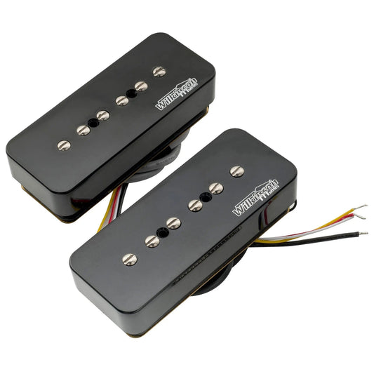 Wilkinson M Series Stacked P90 Soapbar Ceramic Humbucker Sized Single Coil Pickup Neck Bridge Pickups Set 10K/16K for SG LP Style Electric Guitar