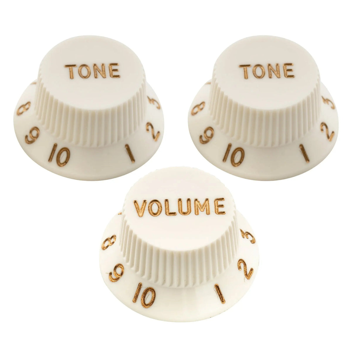 Musiclily Ultra Universal Fitting Strat Tone Volume Control Knobs for Fender Strat ST Style Electric Guitar, Set of 2T1V
