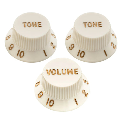 Musiclily Ultra Universal Fitting Strat Tone Volume Control Knobs for Fender Strat ST Style Electric Guitar, Set of 2T1V