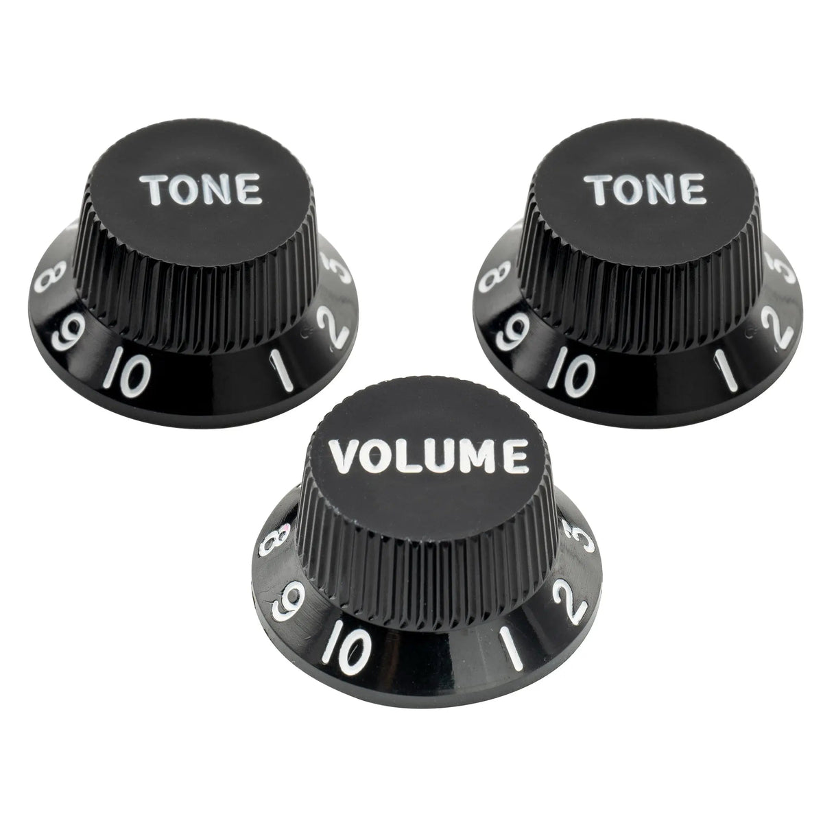 Musiclily Ultra Universal Fitting Strat Tone Volume Control Knobs for Fender Strat ST Style Electric Guitar, Set of 2T1V