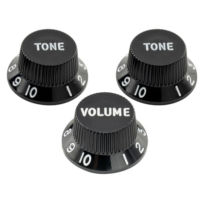 Musiclily Ultra Universal Fitting Strat Tone Volume Control Knobs for Fender Strat ST Style Electric Guitar, Set of 2T1V